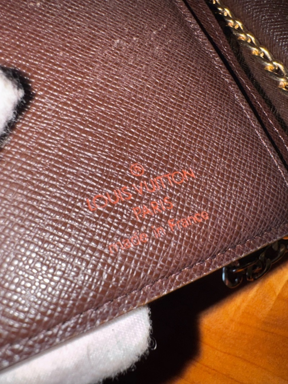 Louis Vuitton French compact wallet kiss Lock vintage 2001 brown generic chain - Picture 14 of 17